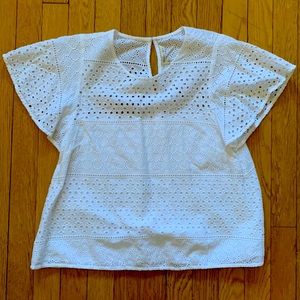 Eyelet blouse